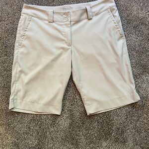 Nike Golf Tour Performance Dri-Fit Cream Bermuda Shorts